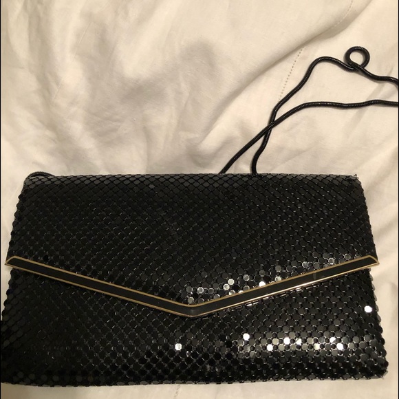 Unknown Handbags - Black Dressy Clutch Black with gold on the front.